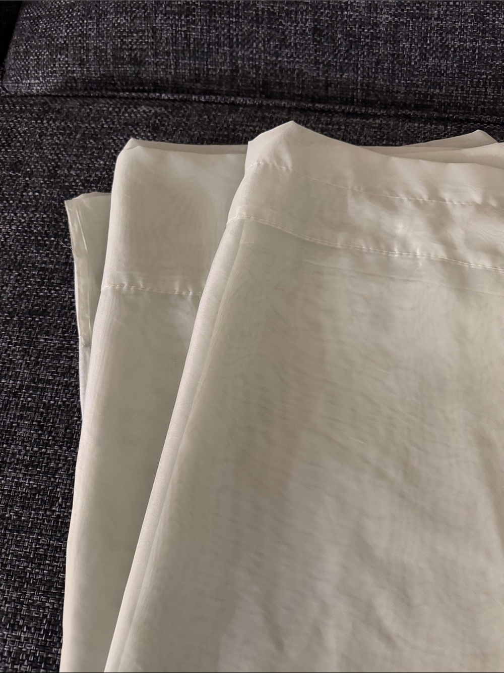 Mainstays Sheer Curtain Panels in Mint Green